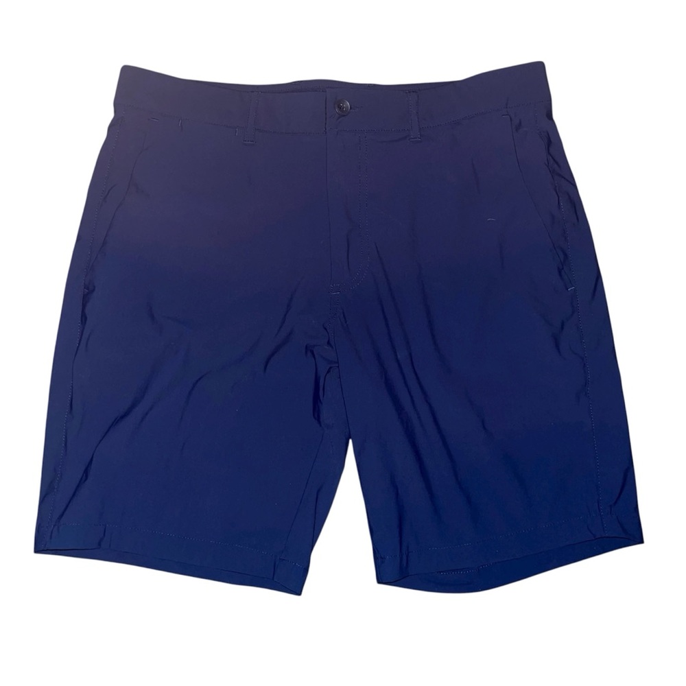 Holderness & Bourne Shorts Men 32 (33x8.5) Blue Slater Tailored Fit Nylon Blend